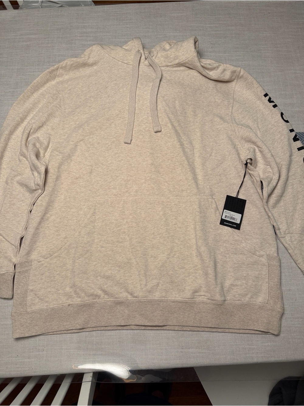 Municipal game day hoodie stone/black 2XL